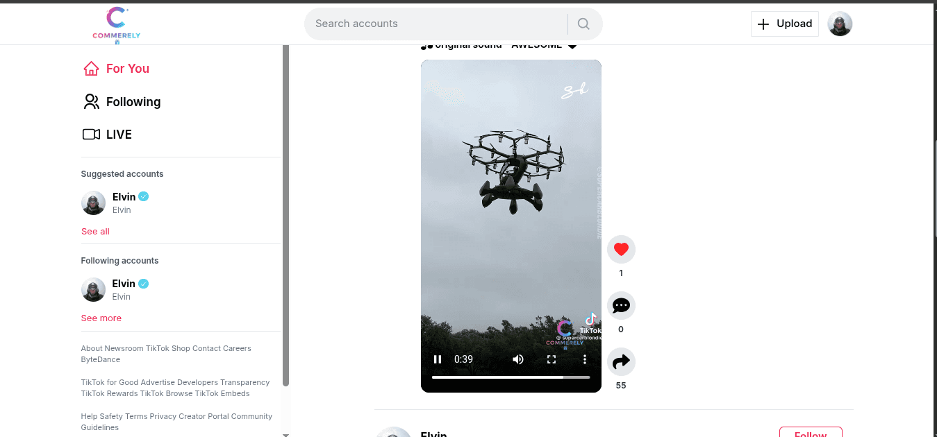 Streamlite (TikTok-style)