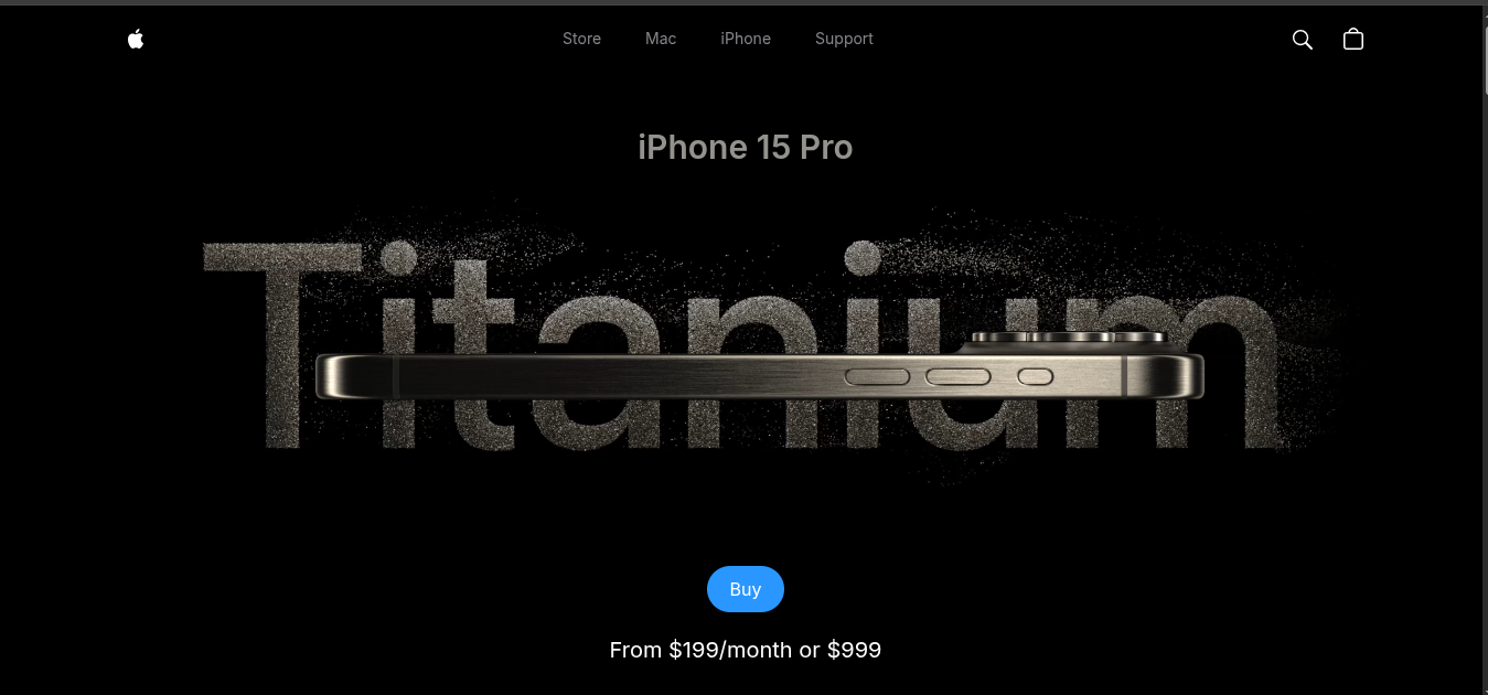 Static Marketing Iphones Site